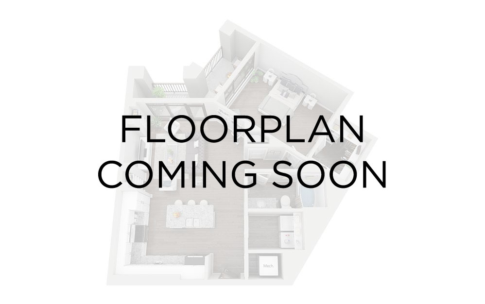 B2 - 60% - 2 bedroom floorplan layout with 2 bathrooms and 953 square feet